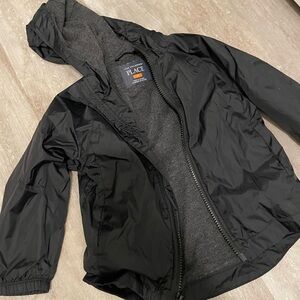 NWOT Children's Place  - Boys 2T Black Hooded Jacket / Rain Jacket